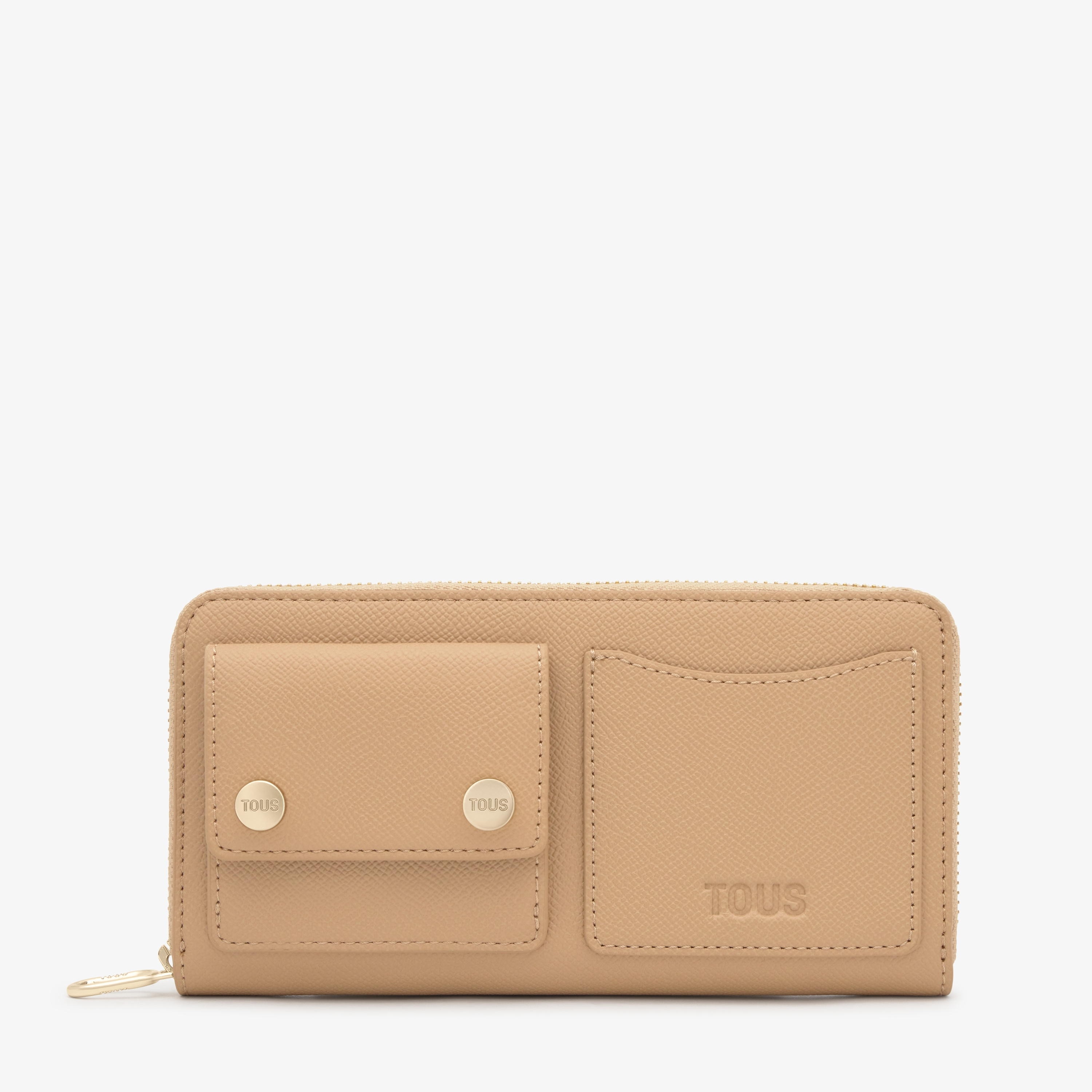 Medium sand-colored Wallet TOUS Audree Pockets