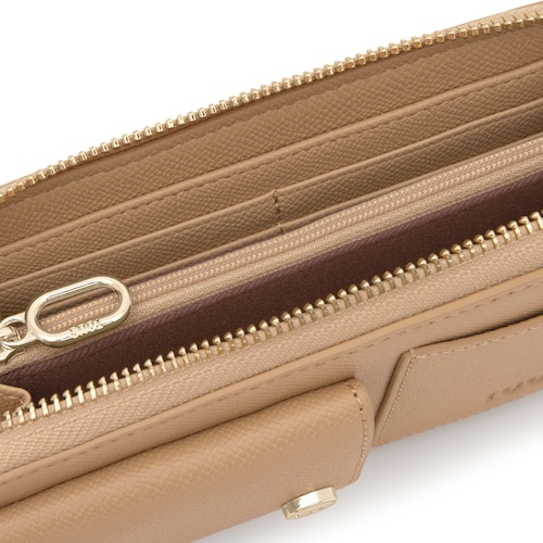 Billetera mediana arena Audree Pockets