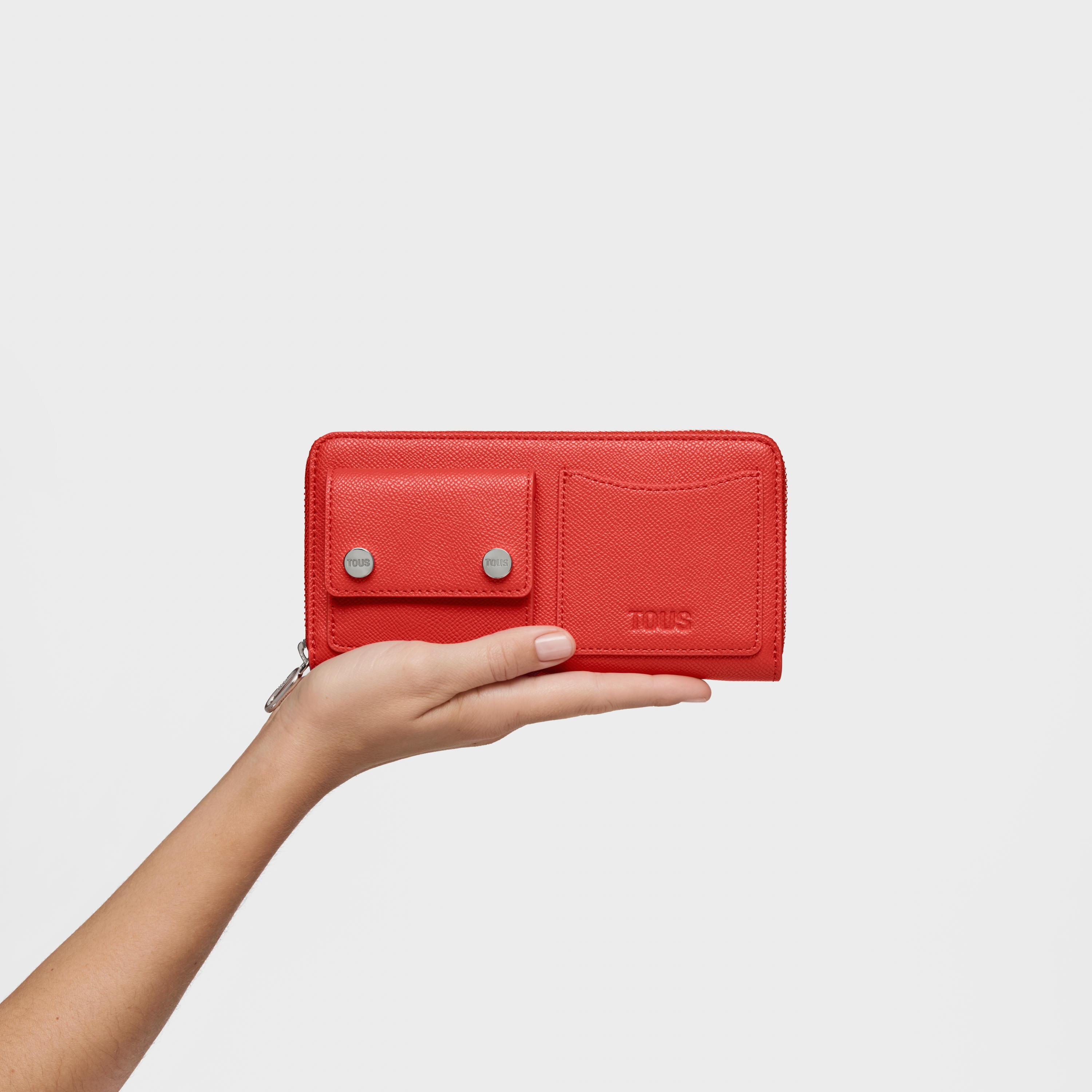 Medium red Wallet TOUS Audree Pockets