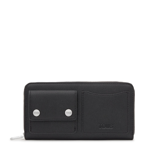 Billetera mediana negro Audree Pockets