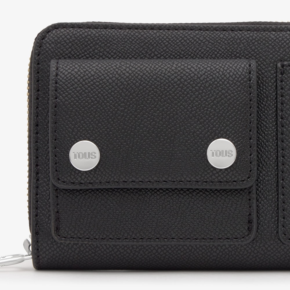 Billetera mediana negro Audree Pockets