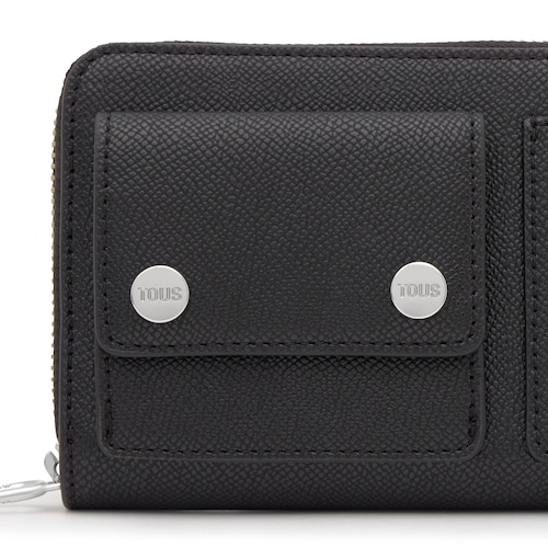 Billetera mediana negro Audree Pockets