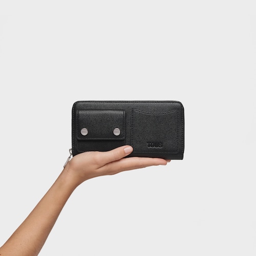 Billetera mediana negro Audree Pockets