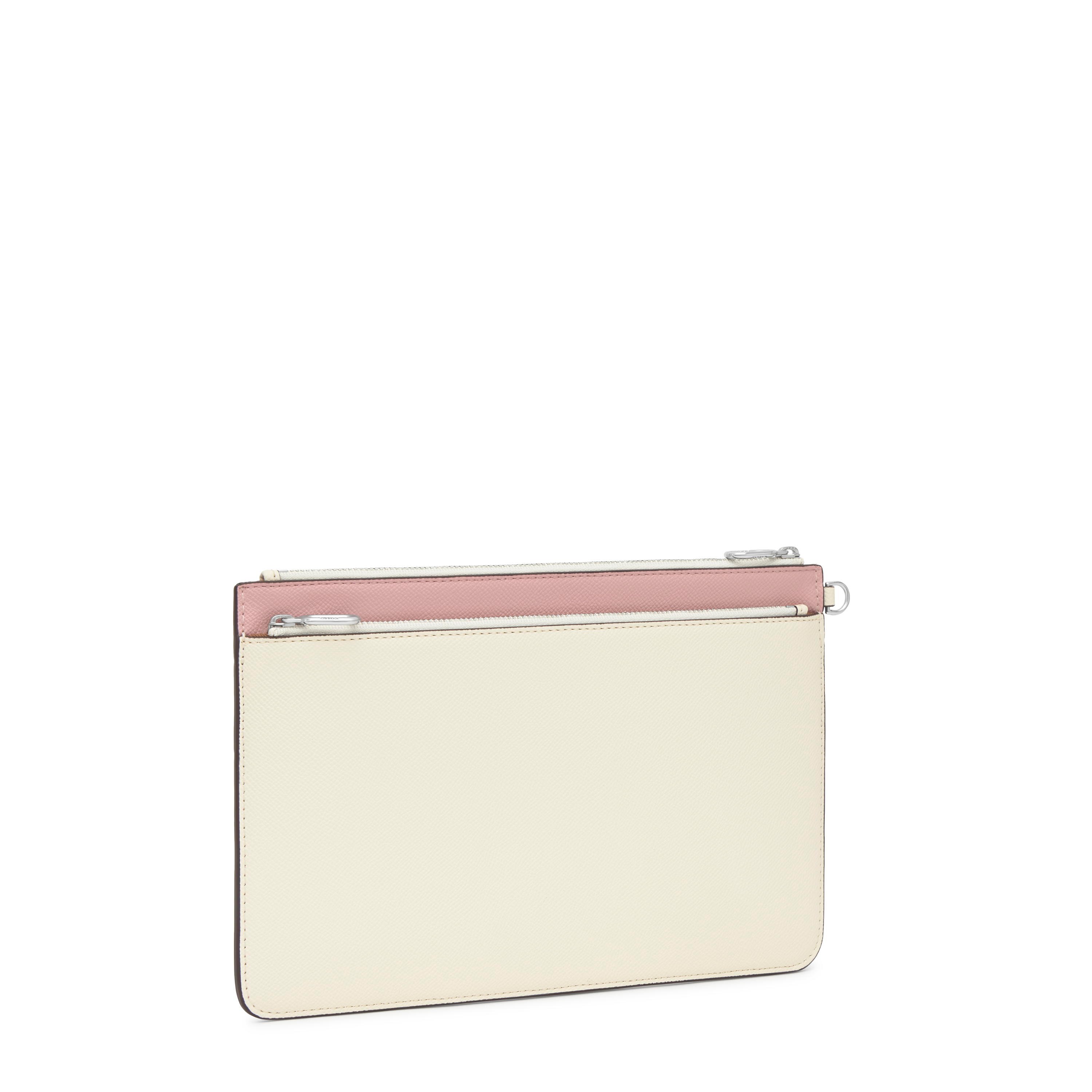 Powder pink Clutch bag TOUS Audree Saffiano