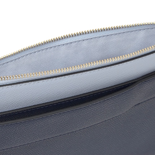 Clutch azul-marinho e cinzento TOUS Audree Saffiano