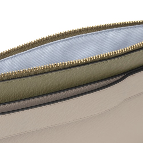 Clutch toupeira e verde azeitona TOUS Audree Saffiano