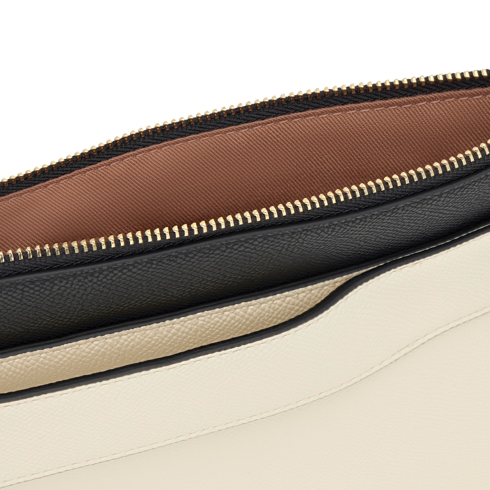 Black Audree Saffiano Clutch