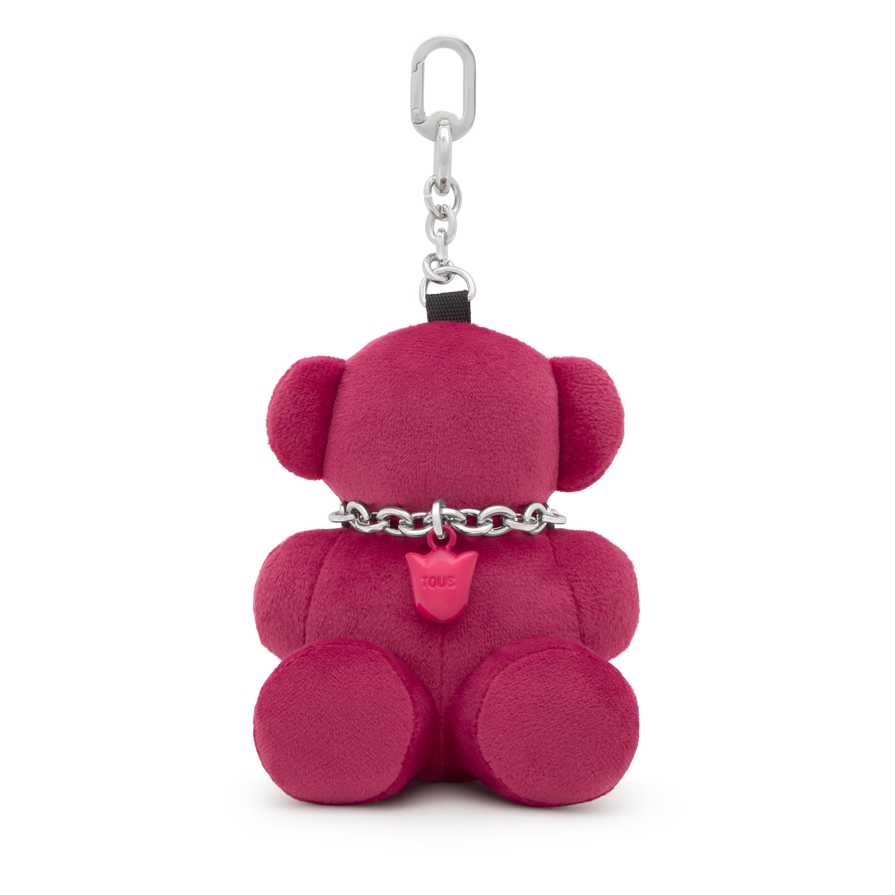 Pink key ring Bold Bear Velvet | TOUS
