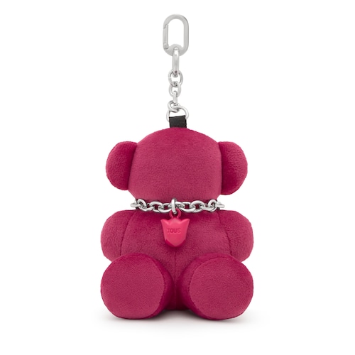 Pink key ring Bold Bear Velvet