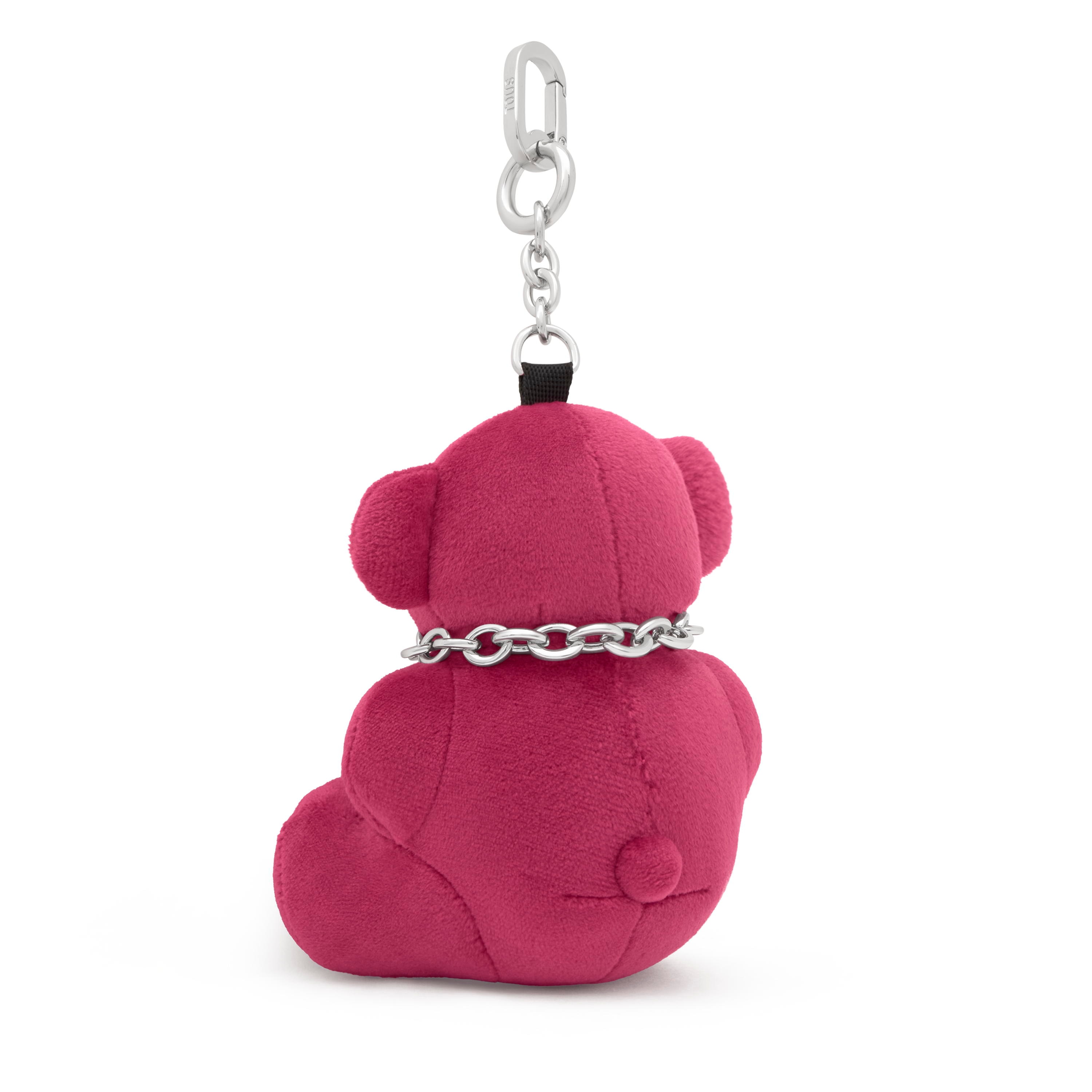 Pink key ring Bold Bear Velvet