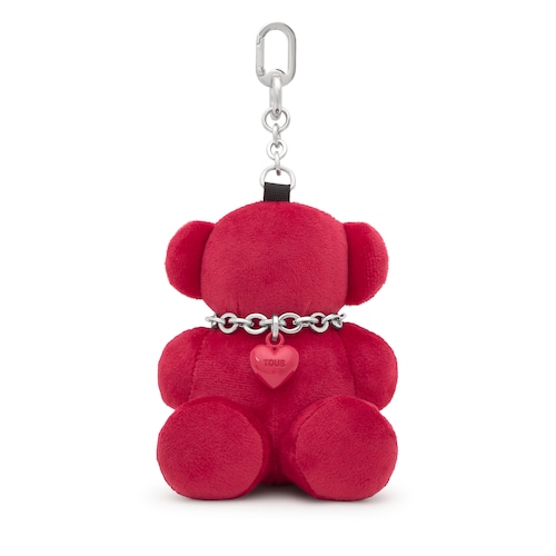 Burgundy Key ring Bold Bear Velvet