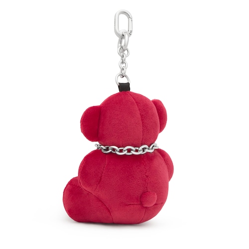 Burgundy Key ring Bold Bear Velvet