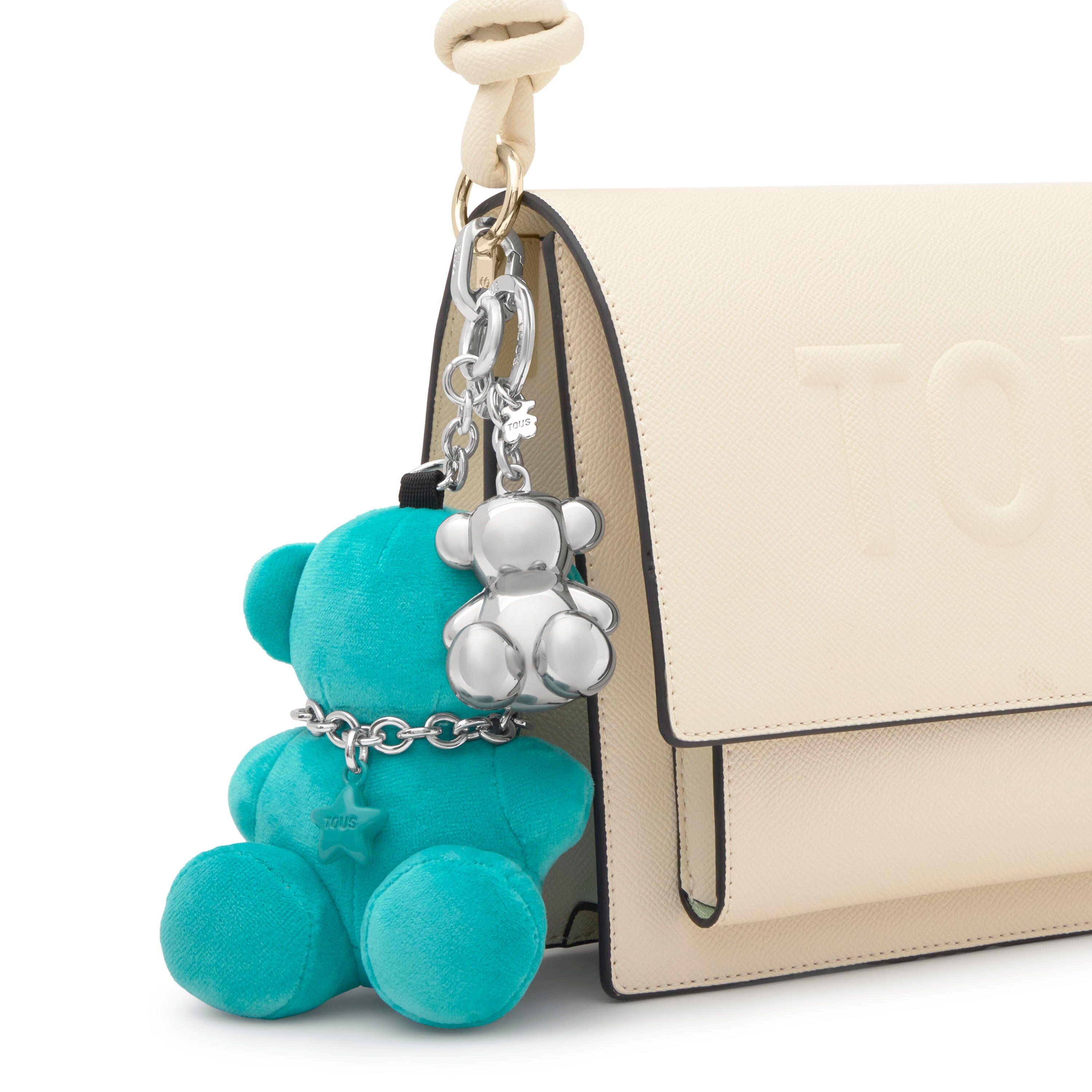 Turquoise Key ring Bold Bear Velvet