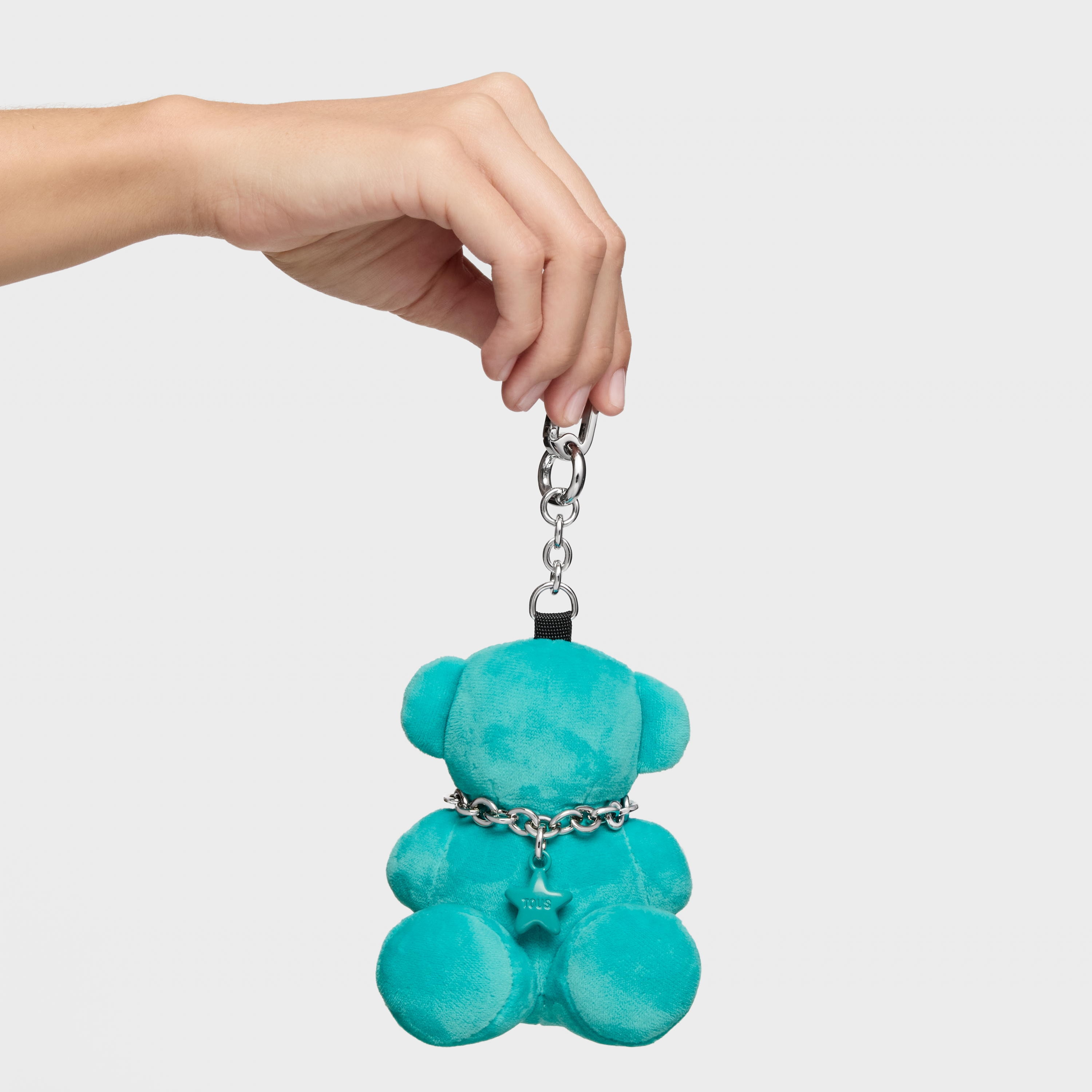 Turquoise Key ring Bold Bear Velvet | TOUS