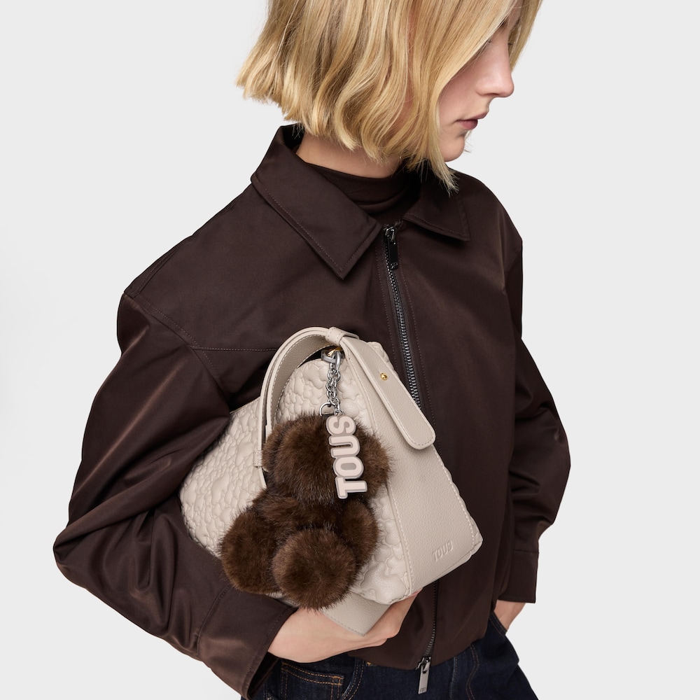 Porta-chaves castanho Bold Bear Wild