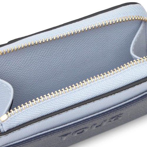 Monedero grande azul marino Audree Saffiano