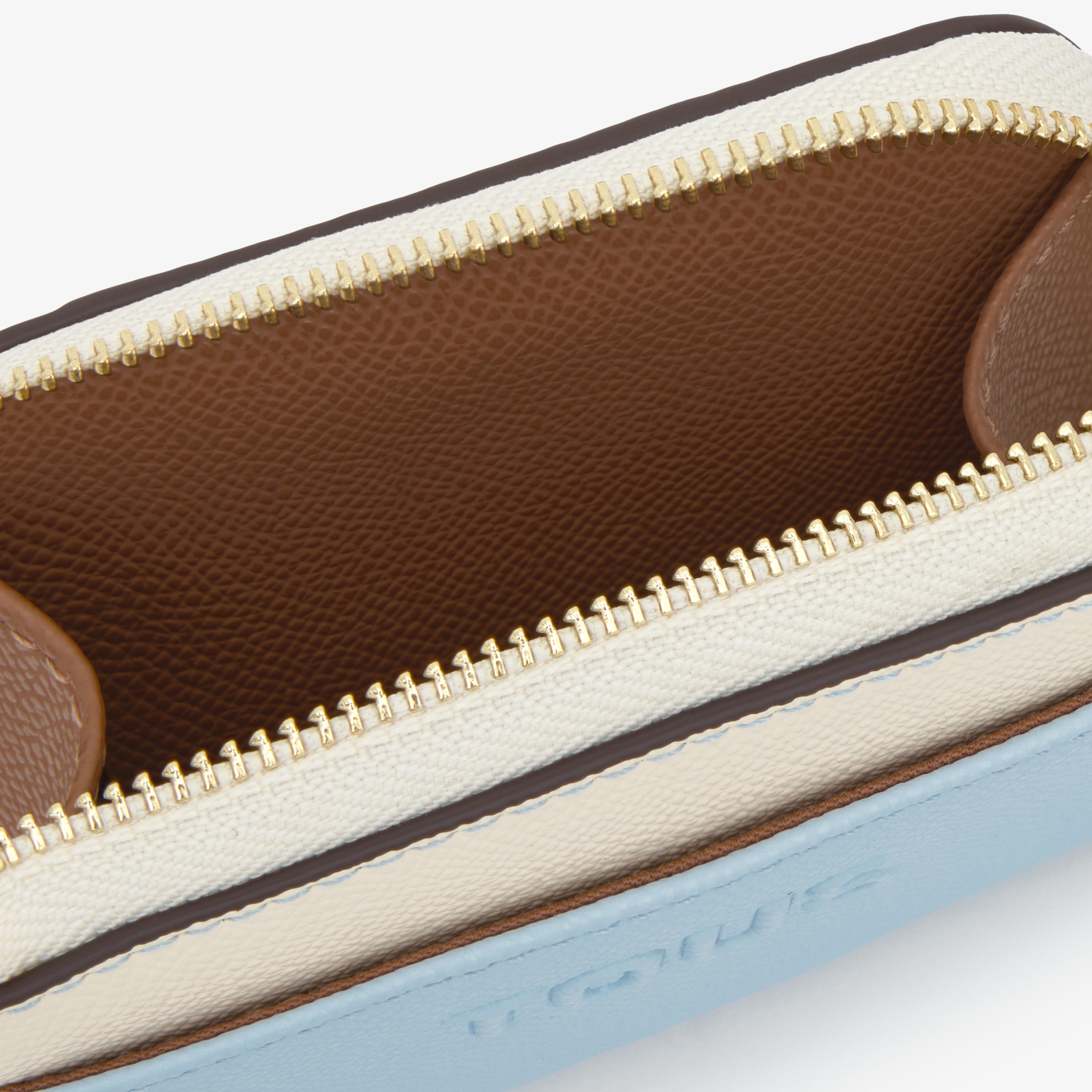 Large sky blue Change purse TOUS Audree Saffiano