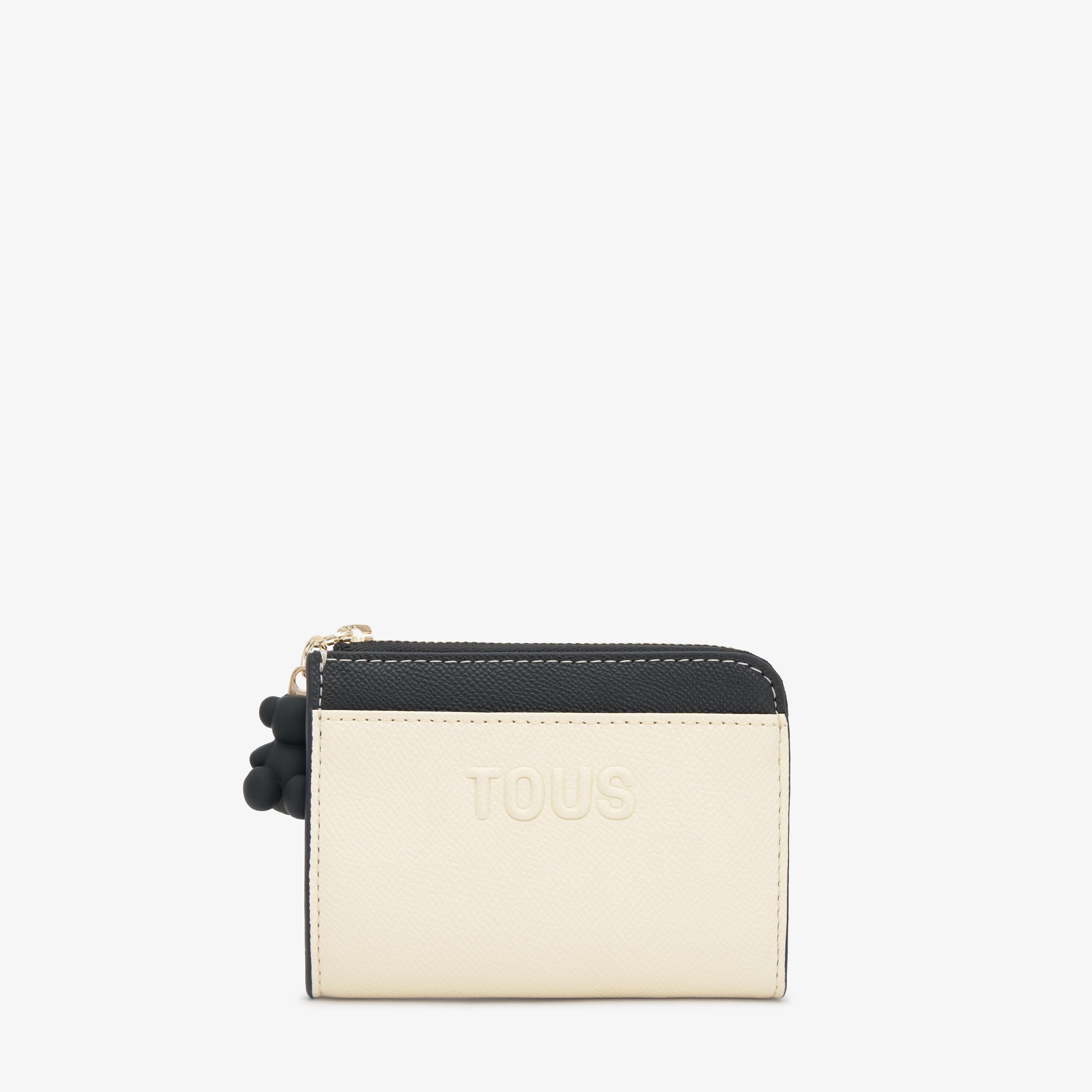 Large black Change purse TOUS Audree Saffiano