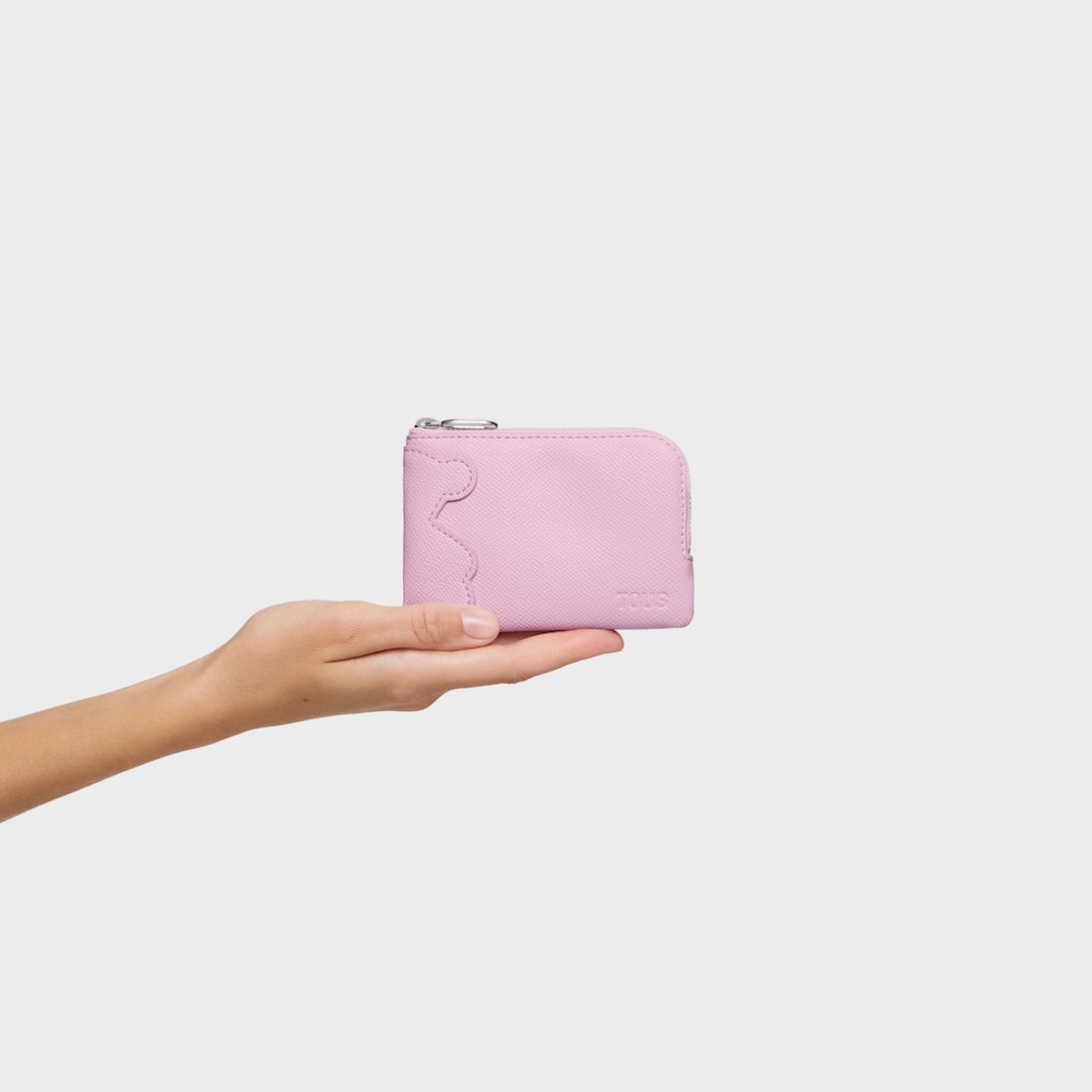 Svetlofialov&aacute; Peňaženka na mince TOUS Bear 