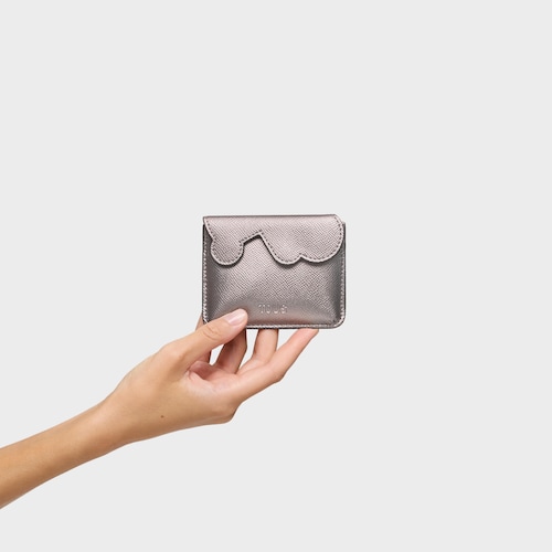 Monedero tarjetero plateado TOUS Bear