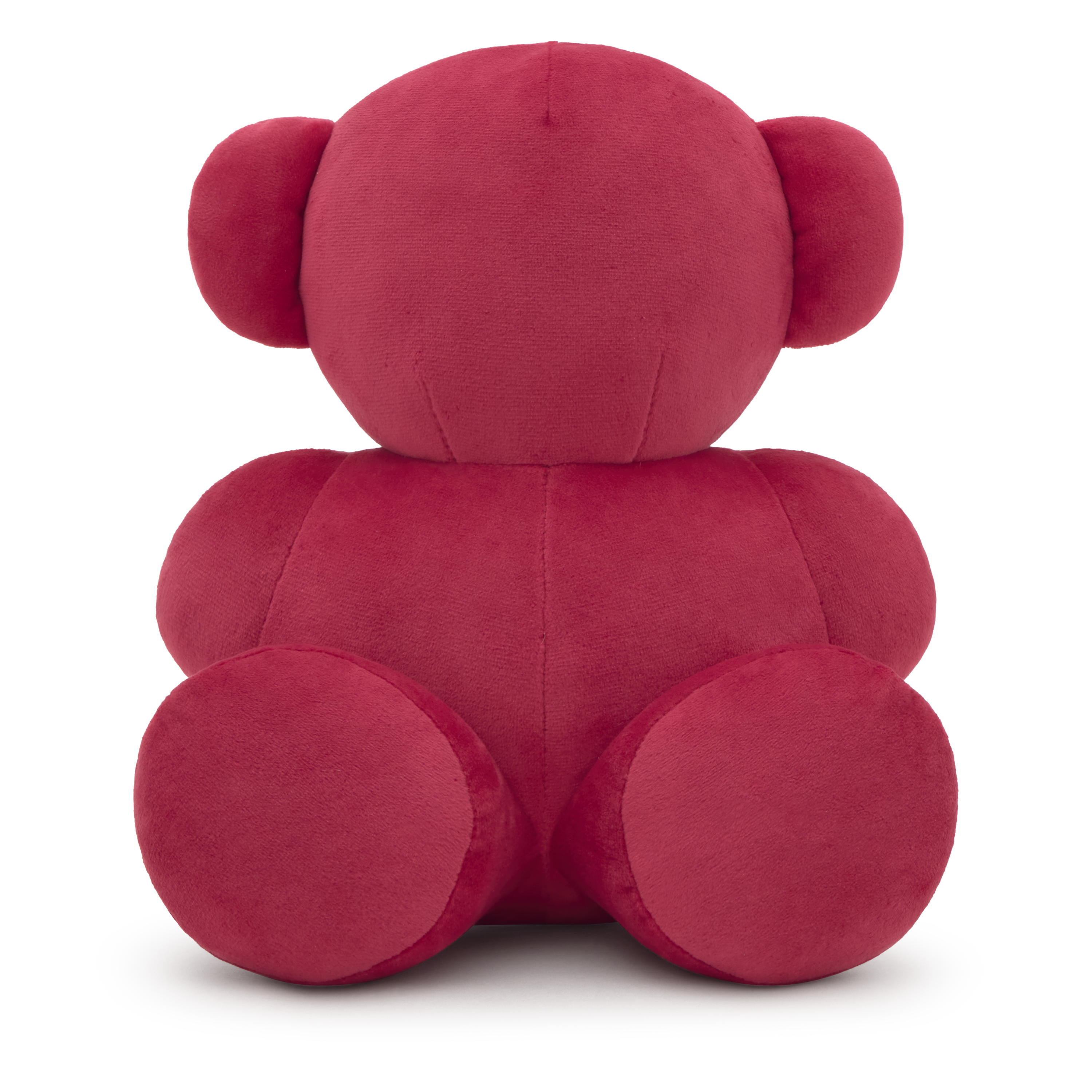 テディベア　Red バーガンディカラーのテディベアのぬいぐるみ Bold Bear Velvet | TOUS