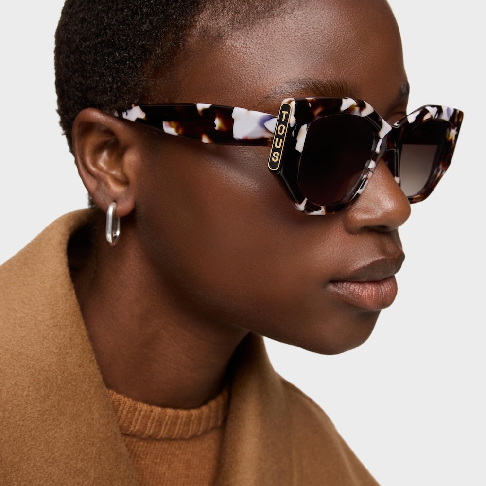 Gafas de sol en color havana Logo