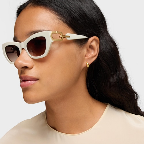 Gafas de sol en color marfil Hold