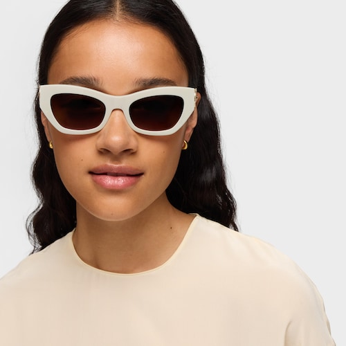 Gafas de sol en color marfil Hold