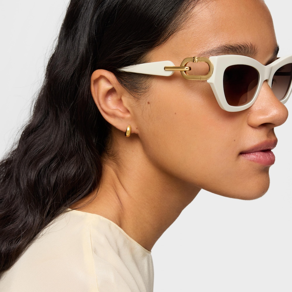 Gafas de sol en color marfil Hold