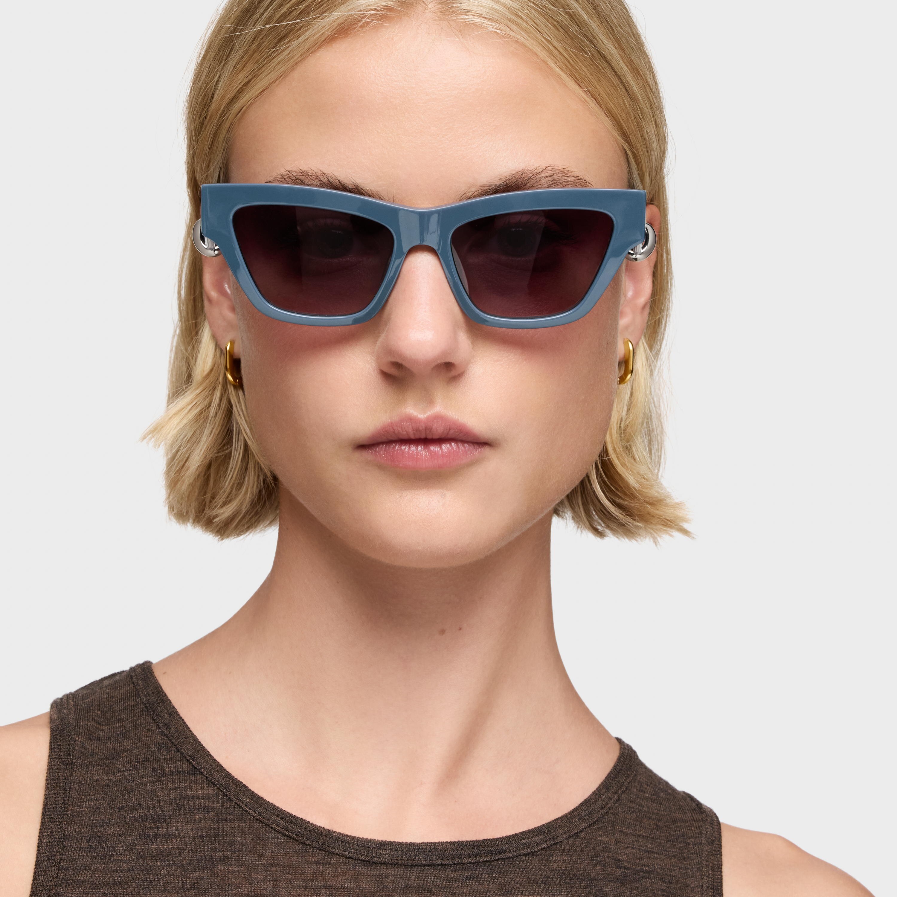 Blue Sunglasses TOUS Earring Hoops