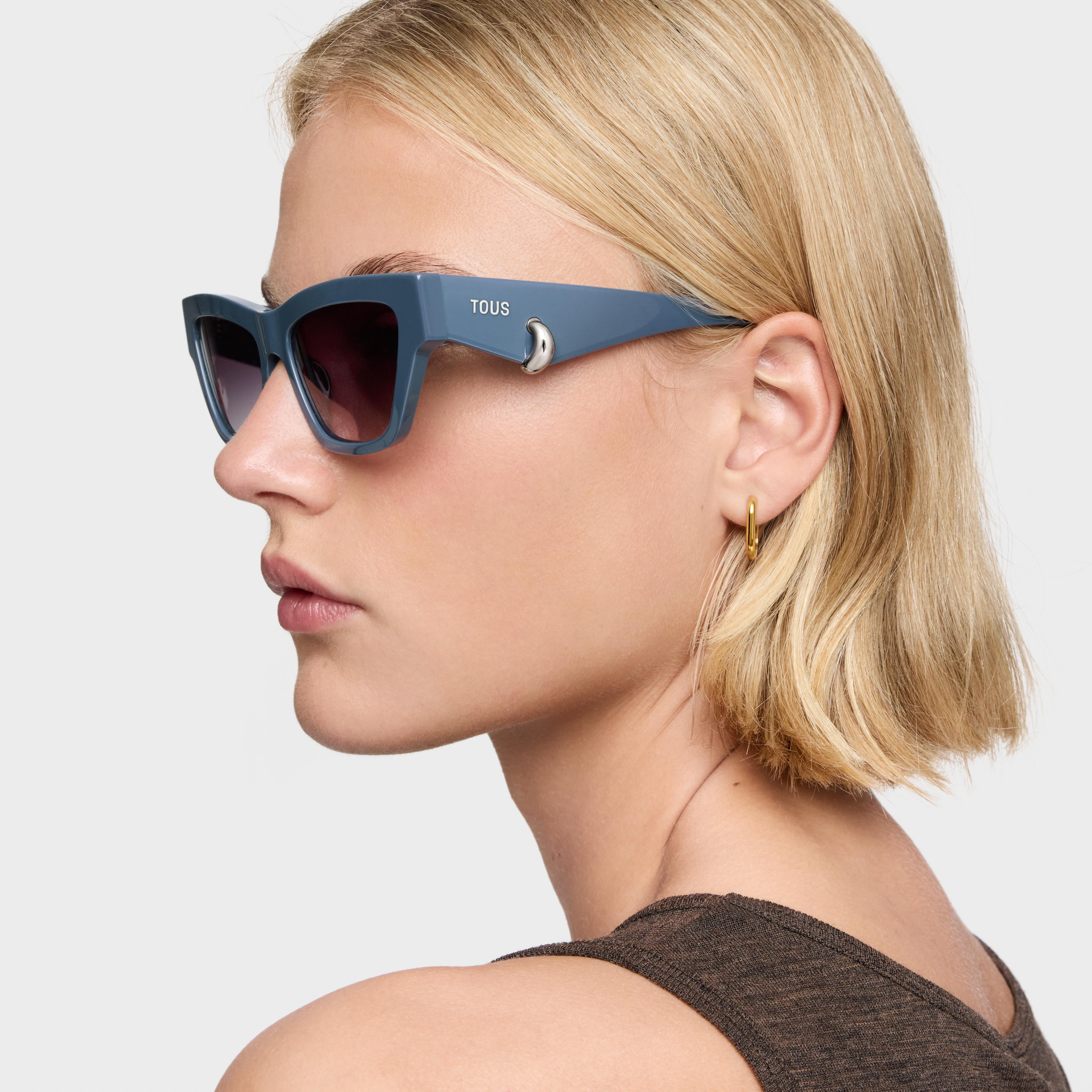 Blue Sunglasses TOUS Earring Hoops