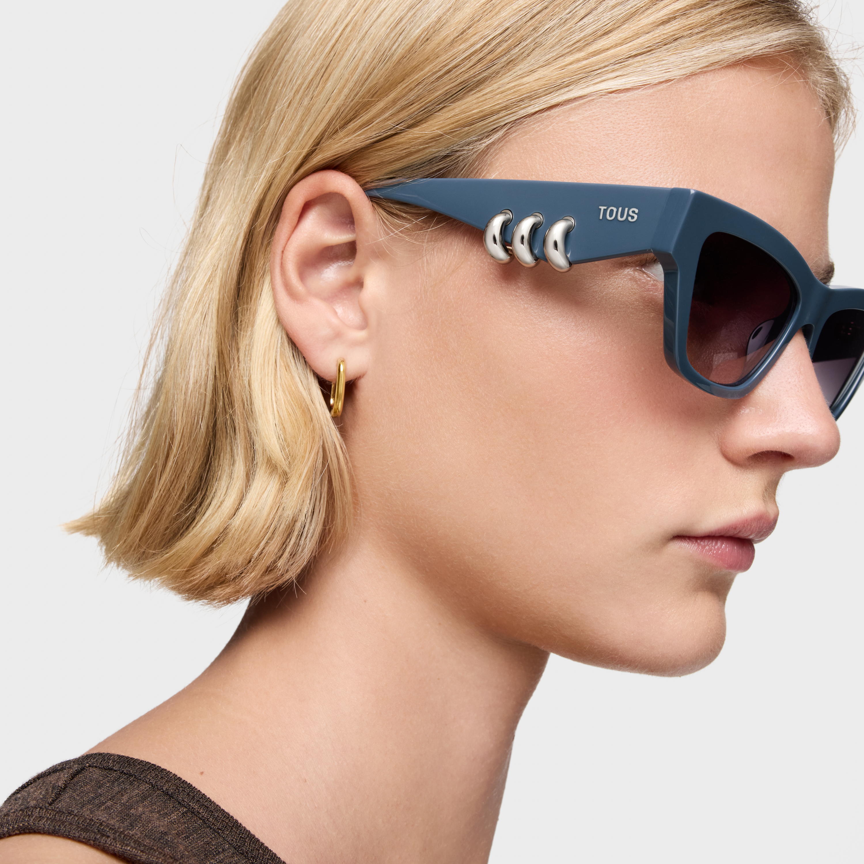 Blue Sunglasses TOUS Earring Hoops