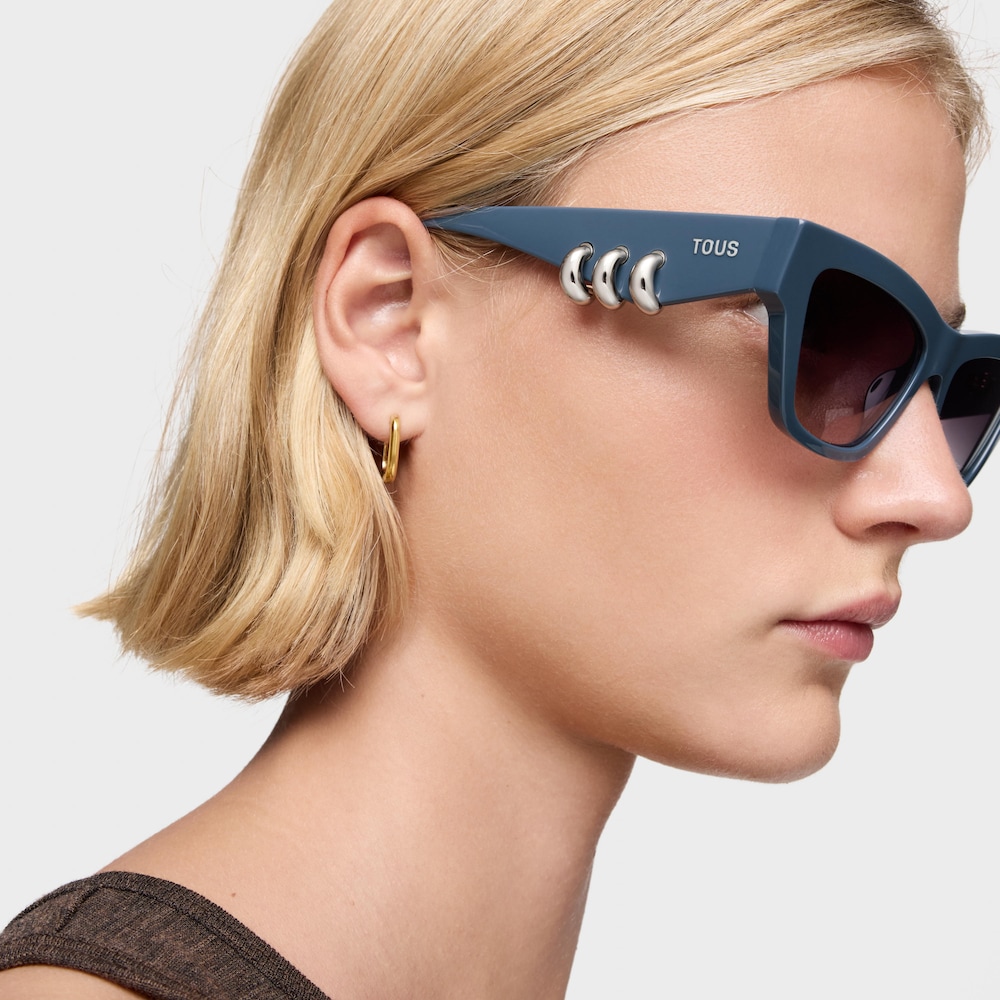 Gafas de sol en color azul Earring Hoops