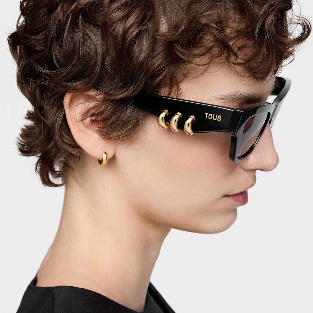Gafas de sol en color negro Earring Hoops