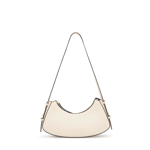 Bolso de hombro beige TOUS Back to basics