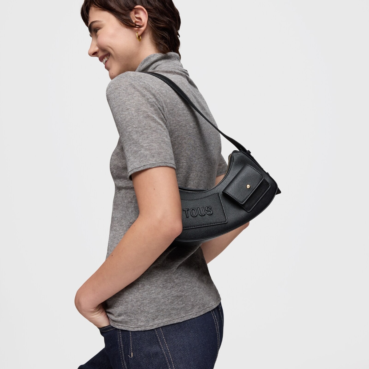 Tous - Bolso De Hombro Negro Tous Back To Basics - Negro