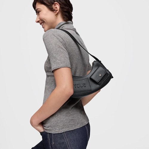 Bolso de hombro negro TOUS Back to basics