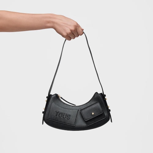 Bolso de hombro negro TOUS Back to basics