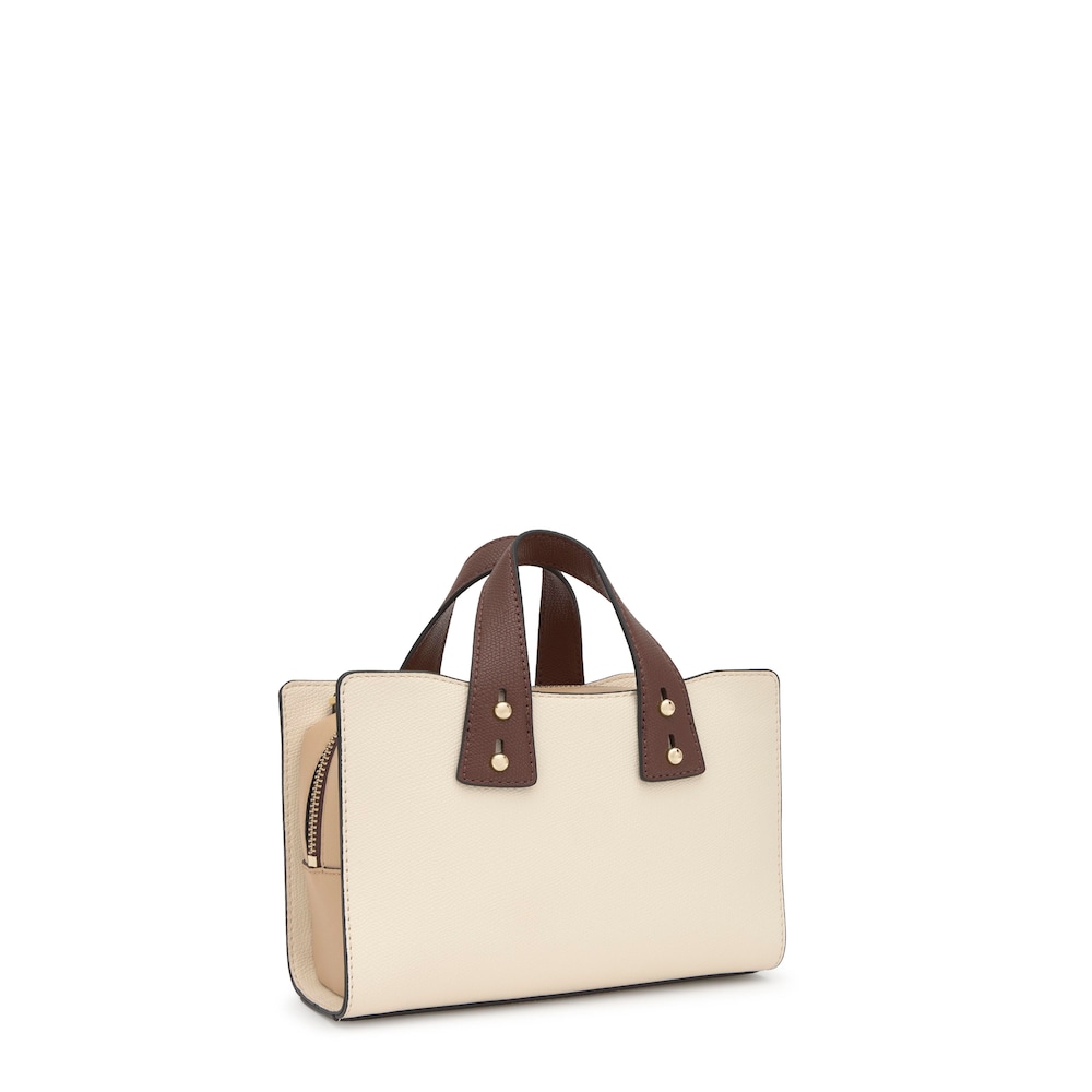 Kleine Bowlingtasche TOUS Back to Basics in Beige und Braun