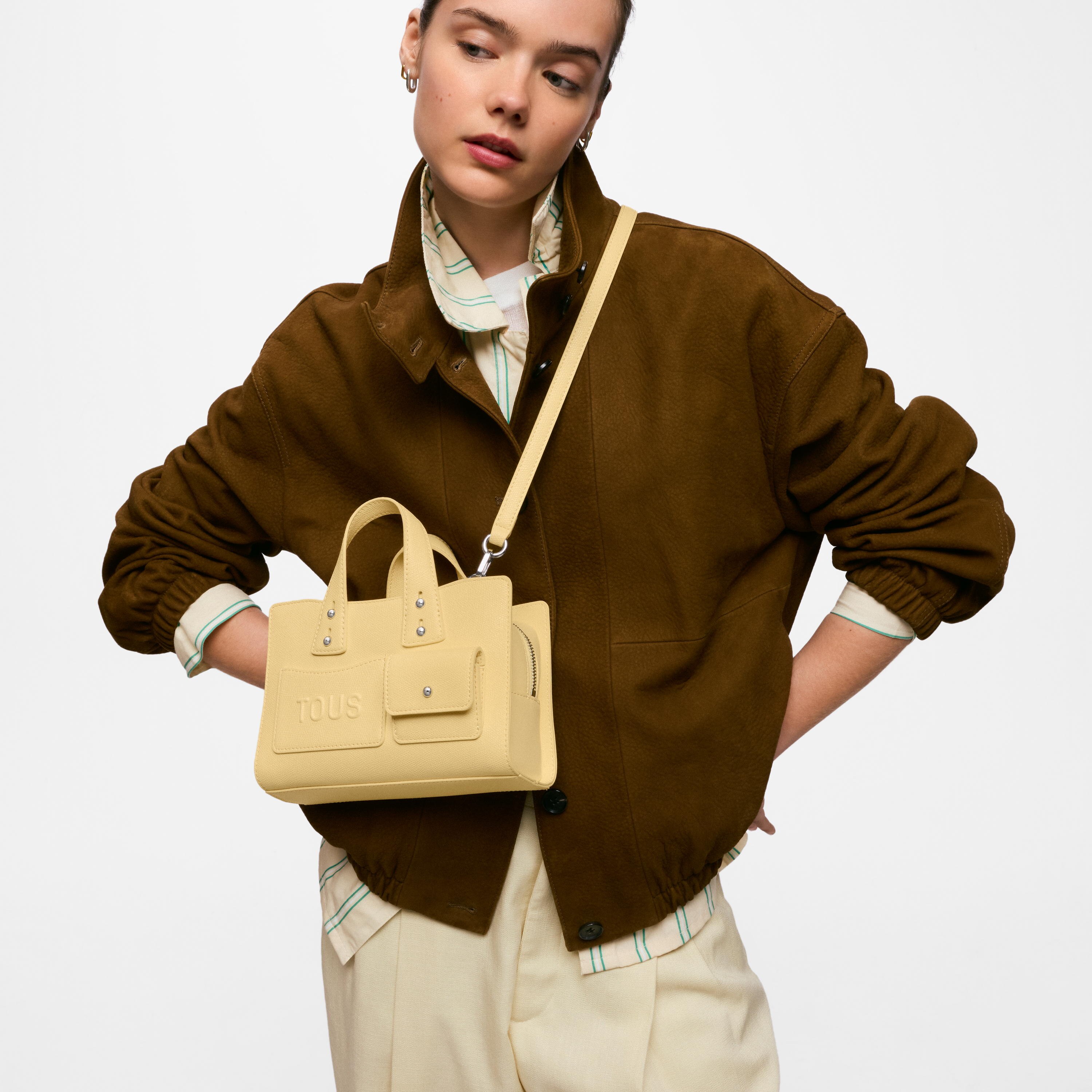 Small yellow Bowling bag TOUS Back to Basics