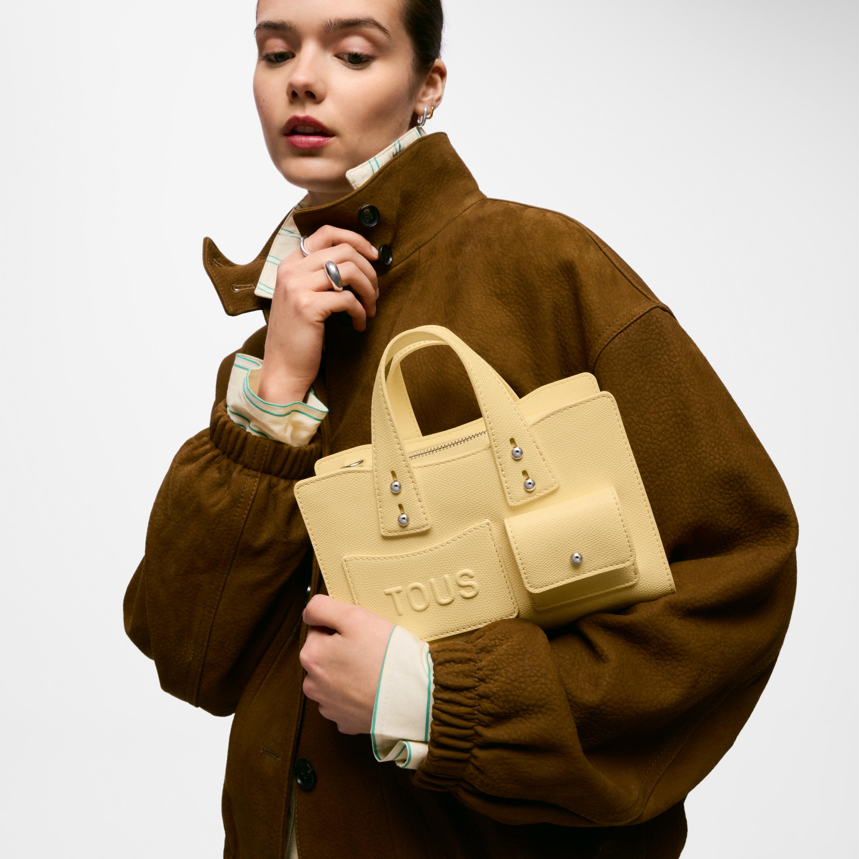 Small yellow Bowling bag TOUS Back to Basics