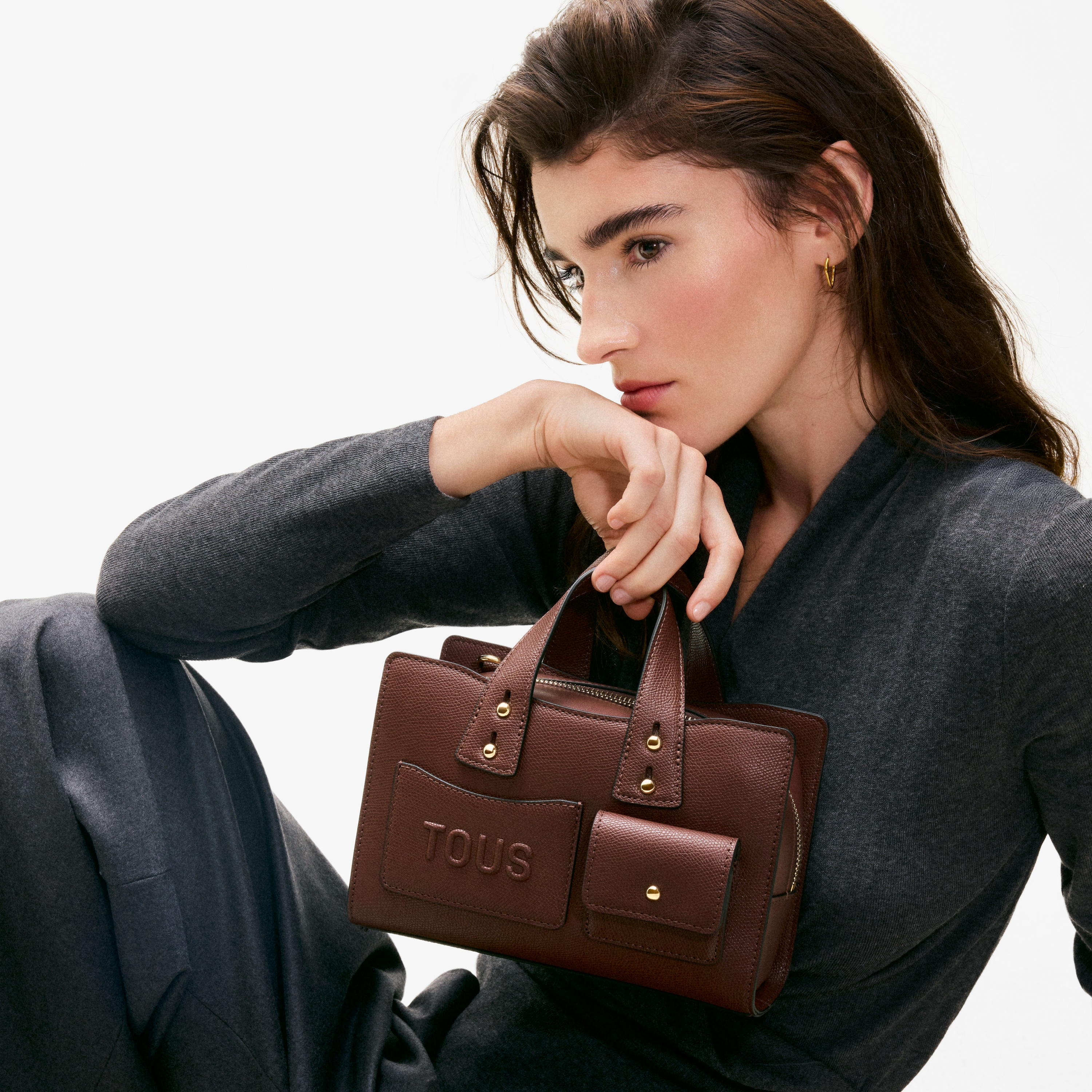 Small brown Bowling bag TOUS Back to Basics