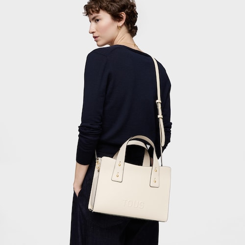 Mittelgro&szlig;e Citytasche TOUS Back to Basics in Beige