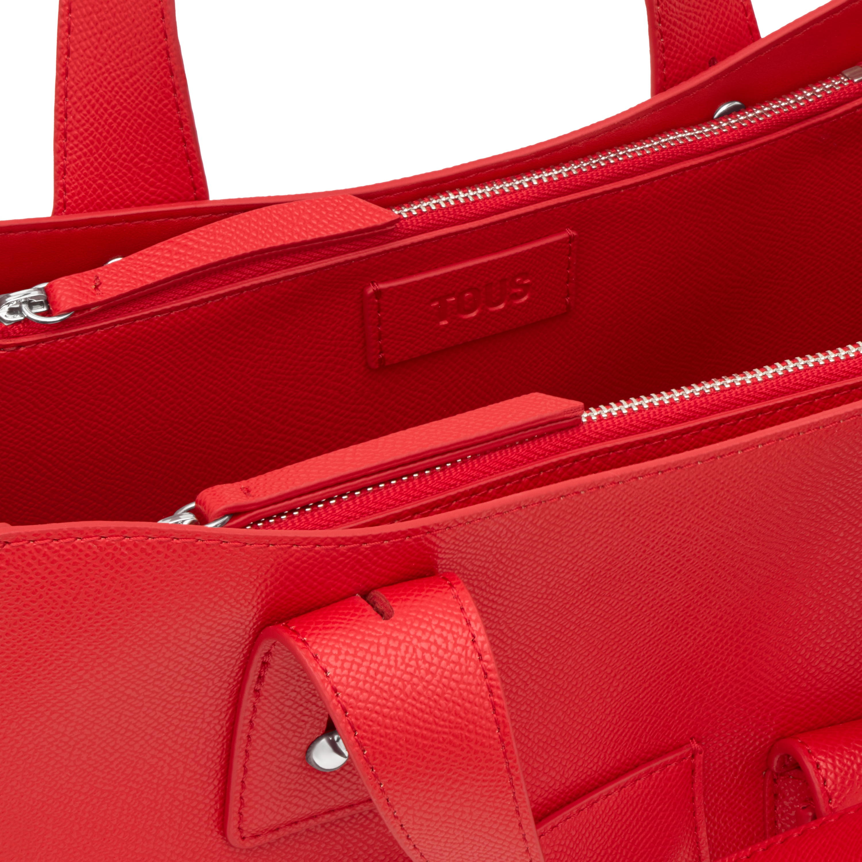 Medium red City bag TOUS Back to Basics