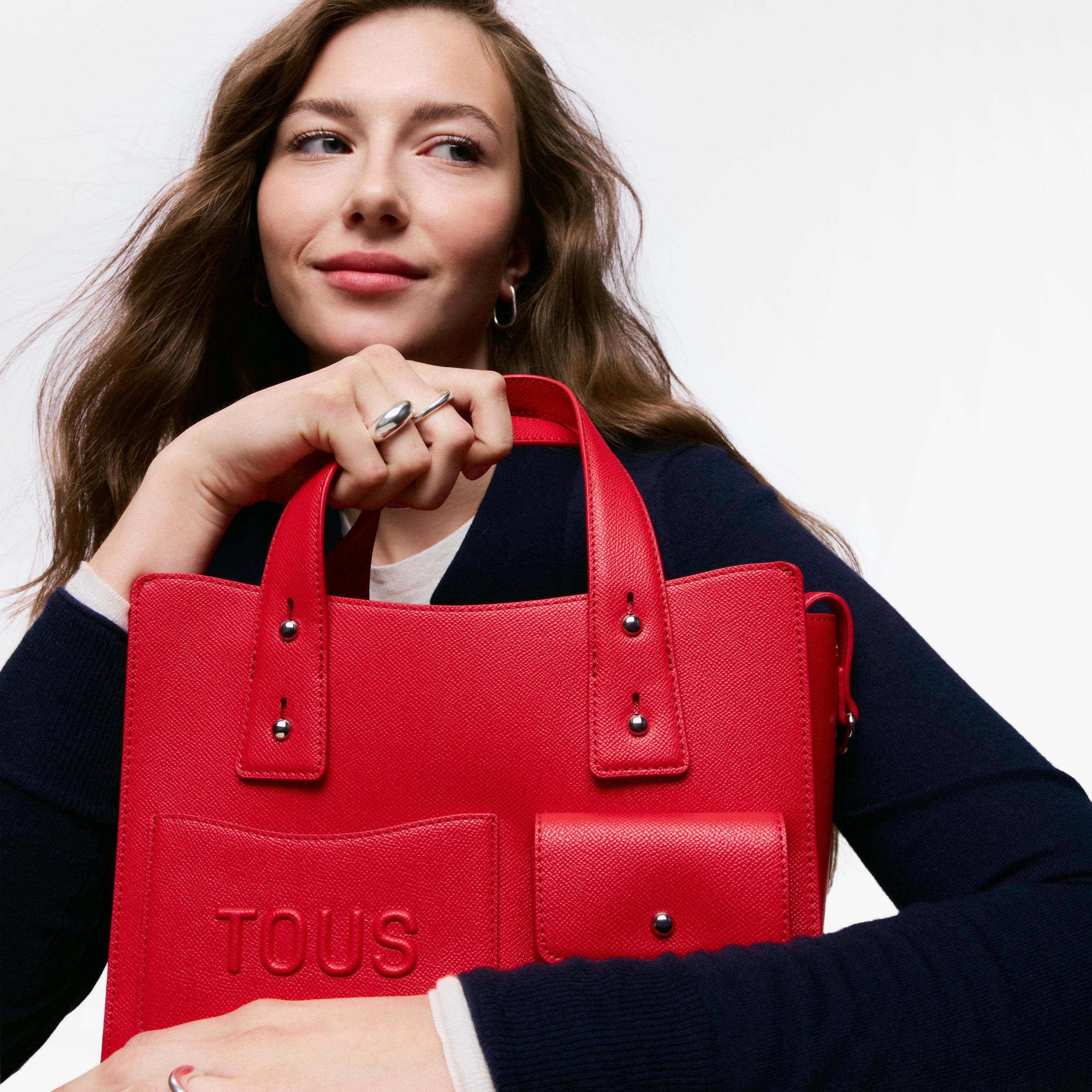 Medium red City bag TOUS Back to Basics