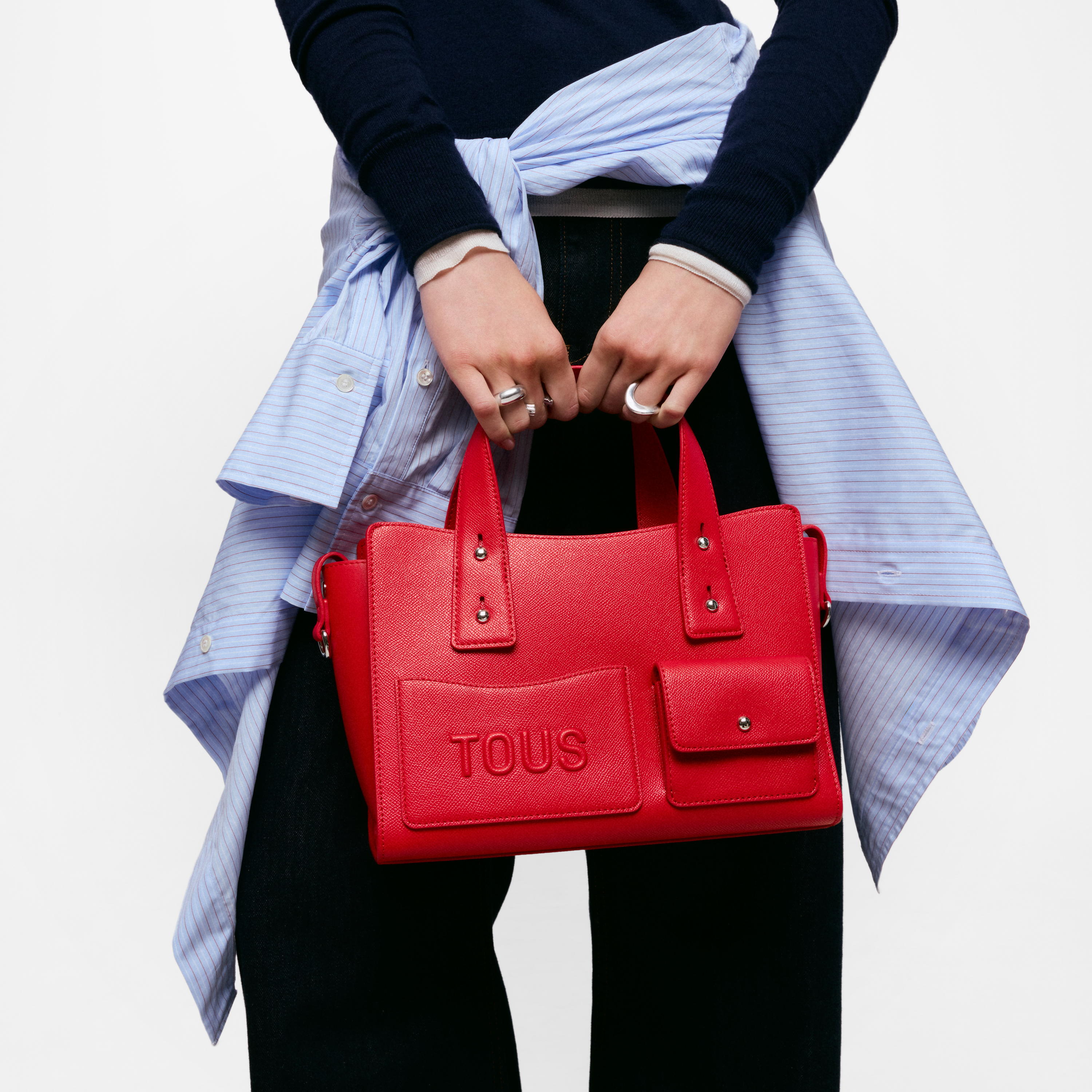 Medium red City bag TOUS Back to Basics
