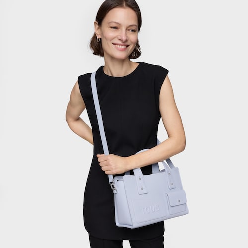 Medium grayish blue City bag TOUS Back to Basics