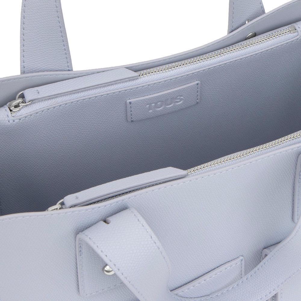 Středně velk&aacute; &scaron;edomodr&aacute; City kabelka TOUS Back to Basics