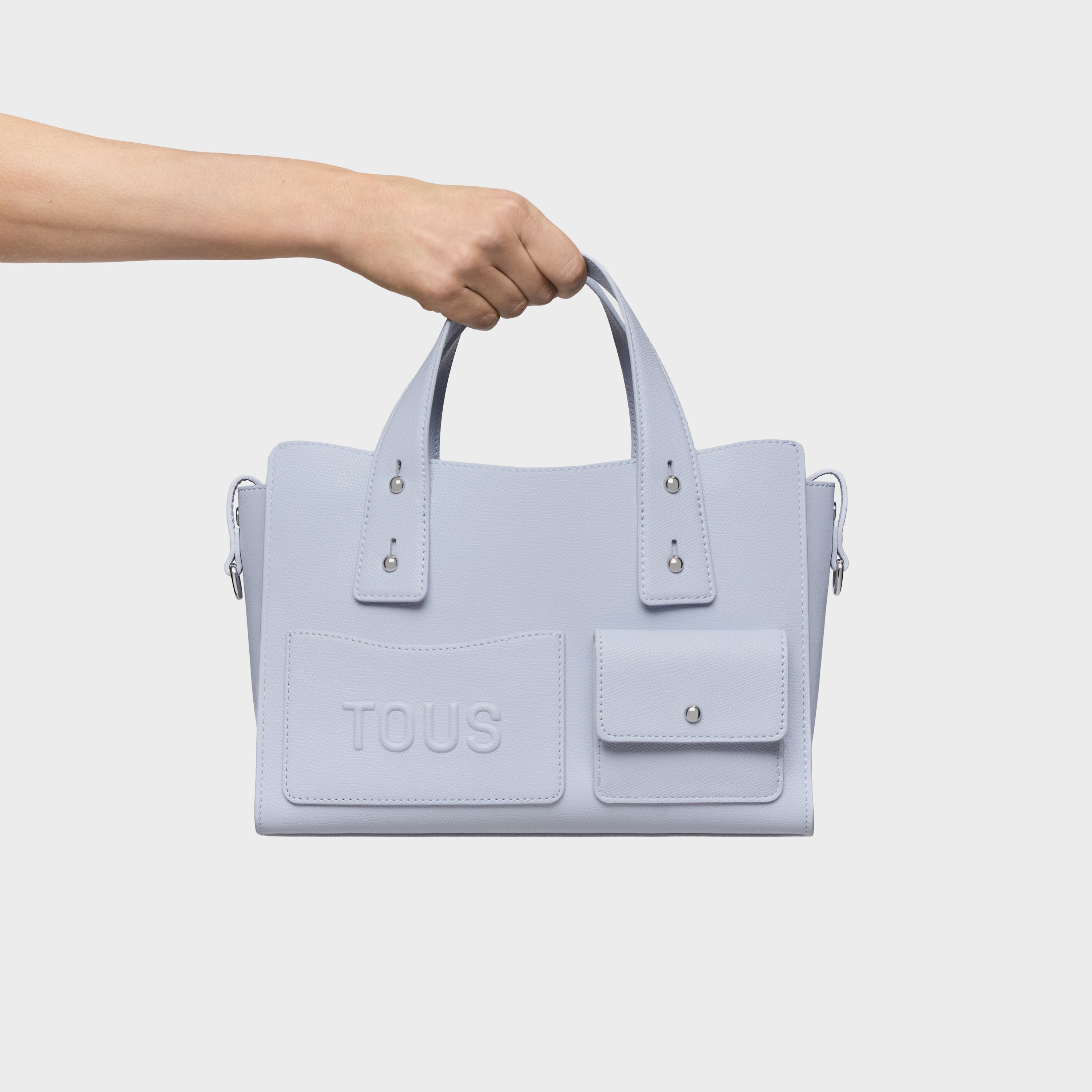 Medium grayish blue City bag TOUS Back to Basics | TOUS