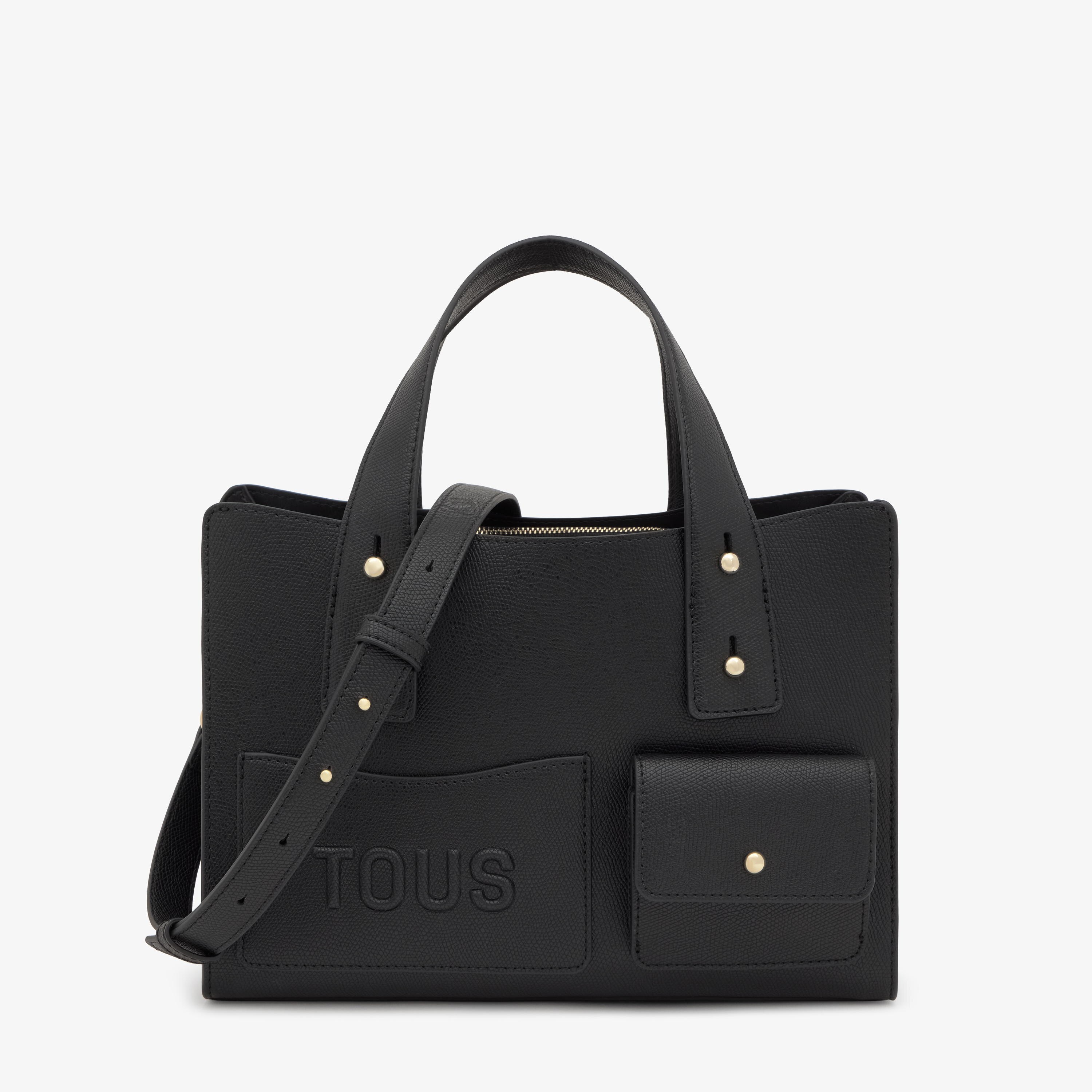 Medium black City bag TOUS Back to Basics